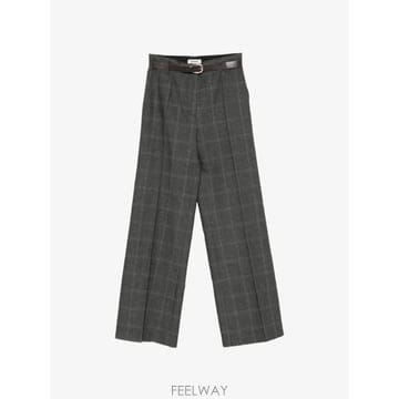 26 FW 산드로 체크 와이드 팬츠 SFPPA02019 TP458362647