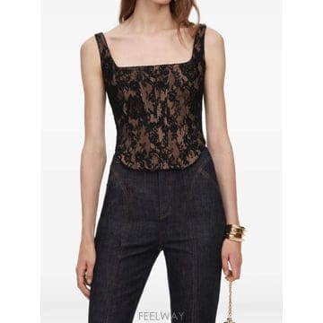 Self Portrait 26 FW ������Ʈ����Ʈ ���� ���̽� �ڸ��� ž AW26004TB TP45891244226 FW ������Ʈ����Ʈ ���� ���̽� �ڸ��� ž AW26004TB T