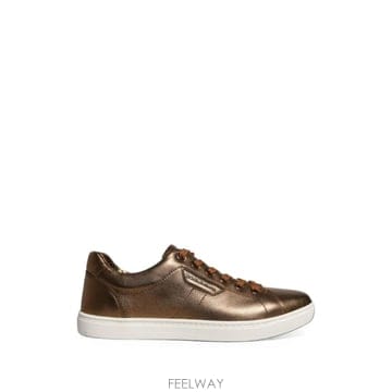Dolce&Gabbana 26 FW ��ü�ذ��ٳ� gold leather logo London sneakers shoes CS1326A26 FW ��ü�ذ��ٳ� gold leather logo London sneakers s
