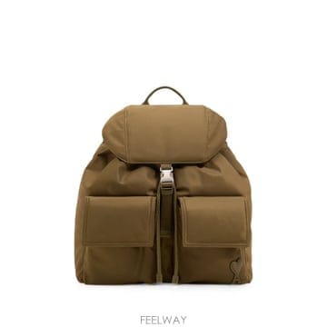 26 FW 아미 마르셀 나일론 플랩 백팩 H26ULL757AW0001 TP455570554