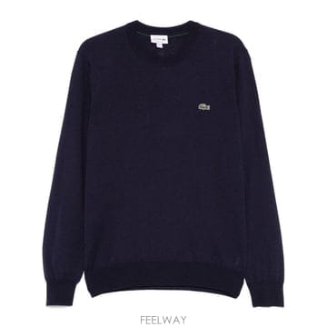 26 FW 라코스테 로고 패치 크루넥 스웨터 AH3225 TP459281977