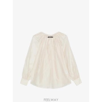 26 FW 칼라거펠트 개더 긴소매 블라우스 B3W11016461 TP459174642