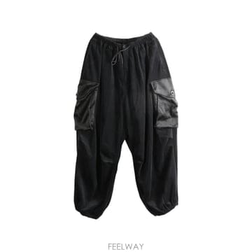 Yohji Yamamoto 26 FW �����߸����� drawstring cargo pants KS4015 TP45915451326 FW �����߸����� drawstring cargo pants KS4015 TP459