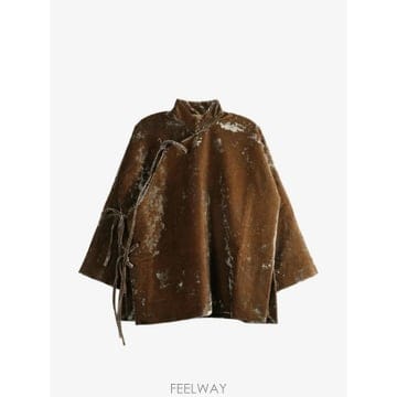 | Other Brand | 26 FW Uma Wang crushed velvet side tie jacket UP6016UW550 TP26 FW Uma Wang crushed velvet side tie jacket UP6016UW