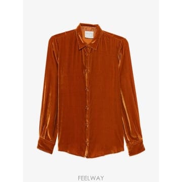 26 FW Forte Forte 벨벳 매듭 버튼 블라우스 15352MYSHIRT TP459174387