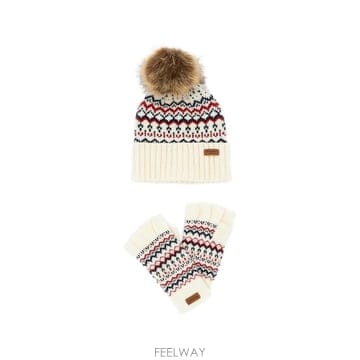 26 FW 바버 홀리 비니 앤 장갑 세트 2p LGS0109 TP459032407