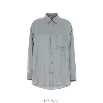 26 FW 발렌시아가 로고 자카드 셔츠 850978TTO54 TP456782254