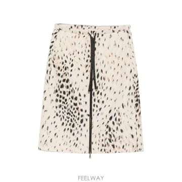 Moncler 26 FW ��Ŭ���� leopard print zip front skirt L20932D00028599U4 T26 FW ��Ŭ���� leopard print zip front skirt L20932D00