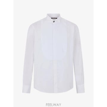 26 FW 로베르토 카발리 빕 패널 윙 팁 셔츠 SOT70CCH013 TP459279271