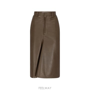 Victoria Beckham 26 FW ���丮�ƺ��� kick detail leather midi skirt 1426LSK007677A T26 FW ���丮�ƺ��� kick detail leather midi skirt 1426