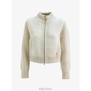 Barbour 26 FW �ٹ� fleece panelled ribbed knit jacket LKN1784CR31 TP4526 FW �ٹ� fleece panelled ribbed knit jacket LKN1784C