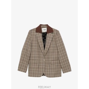 Maje 26 FW ���� üũ Ż������ Į�� �������� MFPVE00817 TP45544916126 FW ���� üũ Ż������ Į�� �������� MFPVE00817 TP45