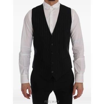 Dolce&Gabbana 26 FW ��ü�ذ��ٳ� pinstripe pattern waistcoat SIG60344 TP4593863226 FW ��ü�ذ��ٳ� pinstripe pattern waistcoat SIG6034