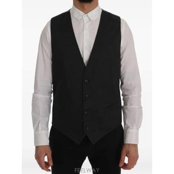 Dolce&Gabbana 26 FW ��ü�ذ��ٳ� Staff pinstripe pattern waistcoat SIG60317 TP4526 FW ��ü�ذ��ٳ� Staff pinstripe pattern waistcoat S