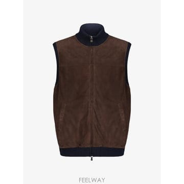 FEDELI 26 FW Fedeli panelled zip up gilet 5UI06044 TP45938630626 FW Fedeli panelled zip up gilet 5UI06044 TP45938630