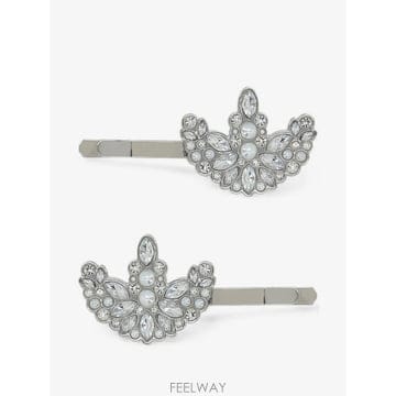 Adidas 26 FW �Ƶ�ٽ� x Simone Rocha crystal embellished Trefoil hair c26 FW �Ƶ�ٽ� x Simone Rocha crystal embellished Tref