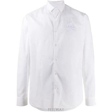 26 FW 필립플레인 스컬 자수 셔츠 F20CMRP1344PTE003N TP455446788