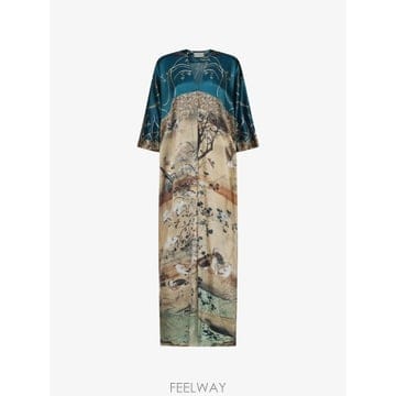 | Other Brand | 26 FW Pierre Louis Mascia  landscape print silk maxi dress M26 FW Pierre Louis Mascia  landscape print silk maxi d