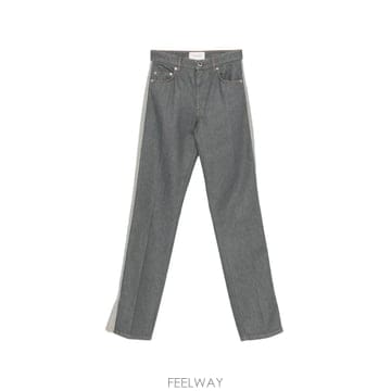 Sportmax 26 FW ����Ʈ���� side stripe split hem jeans 2622186023600 TP458226 FW ����Ʈ���� side stripe split hem jeans 262218602