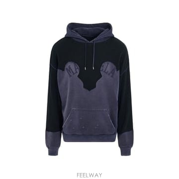 26 FW 메종마르지엘라 디컨스트럭션 패치워크 후드티 S67GU0030S25570 TP457088739
