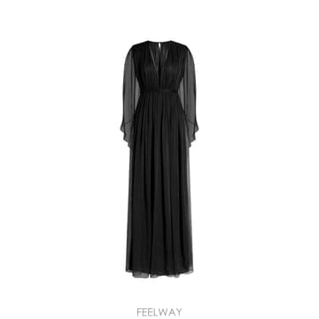 Alberta Ferretti 26 FW �˺���Ÿ�䷹Ƽ V�� ������ �Ҹ� �ƽ� �巹�� AEF262U04426615 TP45529585326 FW �˺���Ÿ�䷹Ƽ V�� ������ �Ҹ� �ƽ� �巹�� AEF26
