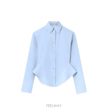 26 FW 스텔라 매카트니 페플럼 웨이스트 셔츠 6202083HU191 TP456423512