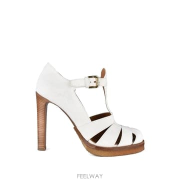 26 FW 로렌 랄프로렌 케이다 T스트랩 샌들 KAYDASNTLDWHITE TP459024091