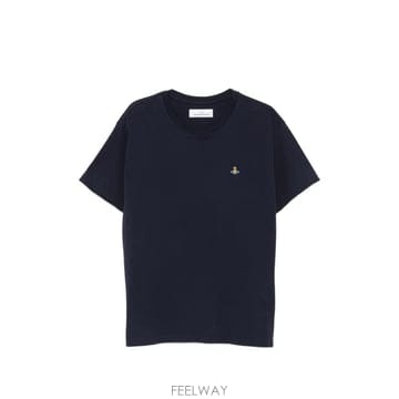 비비안 웨스트우드 클래식 멀티컬러 로고 티셔츠 화이트