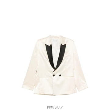 26 FW Forte Forte 더블 브레스티드 새틴 블레이저 15360MYJACKET TP459196033