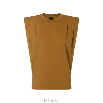 26 FW PINKO 플리츠 디테일 티셔츠 106720A3AR TP456967028