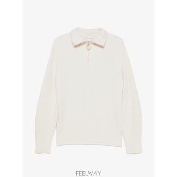 26 FW Forte Forte 골지 니트 하프 지퍼 스웨터 15440MYKNIT TP458349551