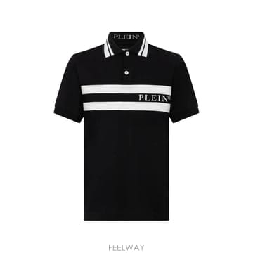26 FW 필립플레인 로고 스트라이프 폴로 셔츠 FAFCMTK9209PTE179N TP459301002