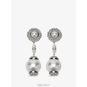 26 FW 알렉산드라리치 크리스털 장식  펄 드롭 이어링 FABA3357J0034 TP457420696
