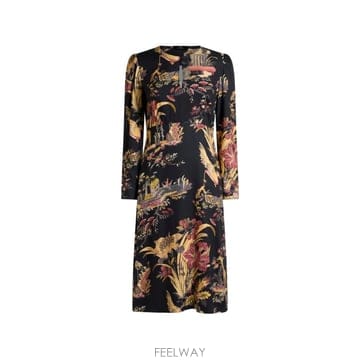 ETRO 26 FW ��Ʈ�� �ö�� �� �ִϸ� ��Ƽ�� ũ������ �̵� �巹�� WRHA051999SA419 TP45543826 FW ��Ʈ�� �ö�� �� �ִϸ� ��Ƽ�� ũ������ �̵� ��