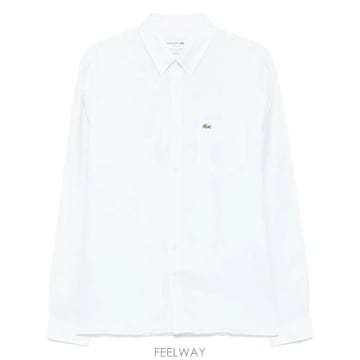 26 FW 라코스테 로고 패치 버튼다운 셔츠 CH5692 TP459020777