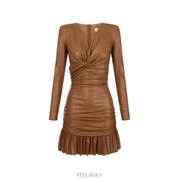 Elisabetta Franchi 26 FW Elisabetta Franchi mini dress with flounce AB98966E2 T26 FW Elisabetta Franchi mini dress with flounce AB989