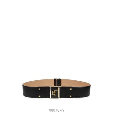 26 FW Elisabetta Franchi 로고 장식 레더 벨트 CT66S67E2 TP459019111