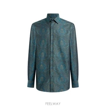 26 FW 에트로 장식 모티프 코튼 자카드 셔츠 MRIB000199TJ5F6 TP455348461