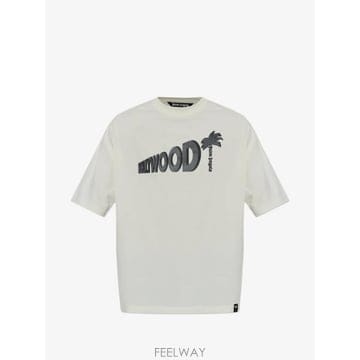 26 FW 팜앤젤스 Sunset Blvd Palm Loose logo print T shirt PAMAA00