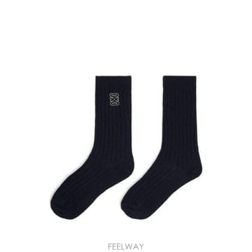 26 FW 산드로 라인스톤 장식 골지 양말 SFABO01278 TP457744310