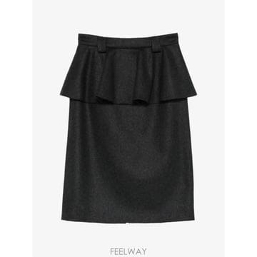 26 FW N21 peplum belted midi skirt C0333165 TP459471827