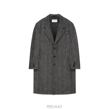 지방시 울 헤링본 테일러드 코트