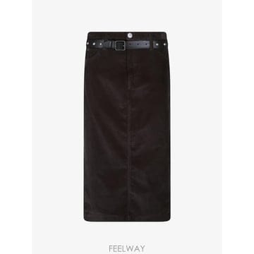 26 FW PINKO 벨트 코듀로이 스커트 107414A3HF TP456214634