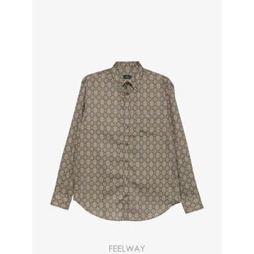 26 FW 에트로 기하학 프린트 버튼다운 셔츠 MRIB002999SA51S TP459427721