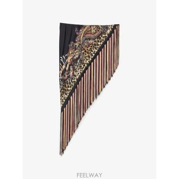 26 FW 에트로 페이즐리 레오파드 프린트 프린지 스카프 WAXA0023AK19J TP456477881