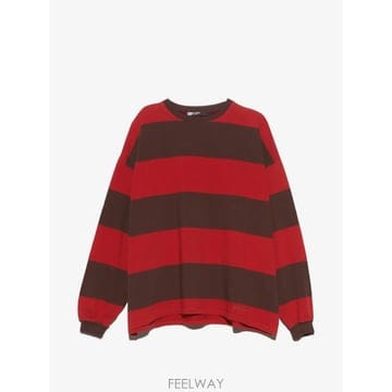 | Other Brand | 26 FW BIMBA Y LOLA  oversize red striped T shirt 262BR74061226 FW BIMBA Y LOLA  oversize red striped T shirt 262BR