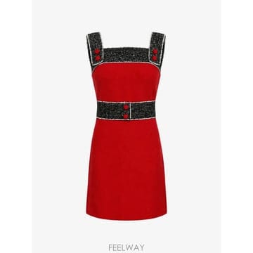 Dolce&Gabbana 26 FW ��ü�ذ��ٳ� A���� Ʈ���� Ʈ���� �巹�� DR281211 TP45833040926 FW ��ü�ذ��ٳ� A���� Ʈ���� Ʈ���� �巹�� DR281211
