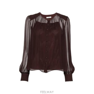 26 FW 조셉 엘리사 실크 시폰 블라우스 JF010086 TP458391608