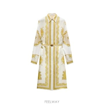 Versace 26 FW ������ü ����Ʈ ��ũ Ʈ�� �̵� �巹�� 10269011A19279 TP45854030626 FW ������ü ����Ʈ ��ũ Ʈ�� �̵� �巹�� 10269011A1