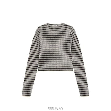 26 FW 오라리 striped rib knit sweater A26AP03SB TP459184259